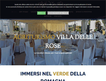 Tablet Screenshot of agriturismovilladellerose.com